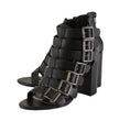 Milwaukee Leather MBL9420 Women's Black Fashion Casual Sandal with  Straps and Block Heel