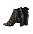 Milwaukee Leather MBL9420 Women's Black Fashion Casual Sandal with  Straps and Block Heel