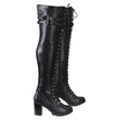 Milwaukee Leather Women's Black Above the Knee Lace-Up Fashion Casual Boots MBL9424
