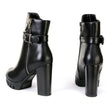 Milwaukee Leather MBL9430 Women's Black Fashion Casual Boots with Side Zipper Entry