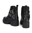 Milwaukee Leather Women's Siren Premium Black Studded Fashion Boots w/ Side Zippers MBL9446