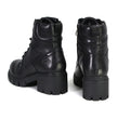 Milwaukee Leather Women's Garter Premium Black Lace-Up Fashion Motorcycle Boots MBL9447