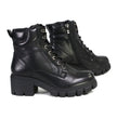 Milwaukee Leather Women's Garter Premium Black Lace-Up Fashion Motorcycle Boots MBL9447