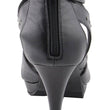 Milwaukee Leather MBL9452 Women's Black Stiletto Heeled Fashion Casual Sandals w/ Studded Ankle Straps