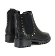 Milwaukee Leather MBL9457 Women's Premium Black Leather Fashion Ankle Booties with Rivets