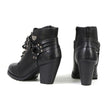 Milwaukee Leather MBL9458 Women's Premium Black Leather Fashion Casual Boots with Classic Harness Ring
