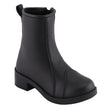 Milwaukee Leather MBL9485 Women's Premium Black Leather 'Clean Riding' Motorcycle Fashion Rider Boots with Toe Cap