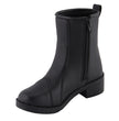 Milwaukee Leather MBL9485 Women's Premium Black Leather 'Clean Riding' Motorcycle Fashion Rider Boots with Toe Cap