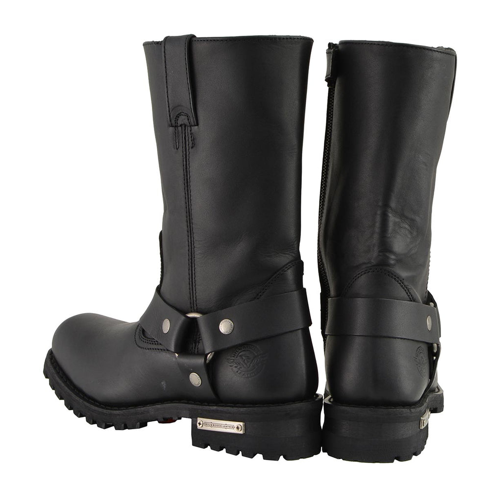 Milwaukee Leather Men’s Outback Classic Harness Moto Boots, MBM131