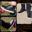 Milwaukee Leather MBM9002 Men's Black Leather Reinforced Street Biker Riding Shoes w/ Shift Protect Ankle Support