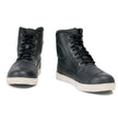 Milwaukee Leather MBM9002 Men's Black Leather Reinforced Street Biker Riding Shoes w/ Shift Protect Ankle Support