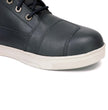 Milwaukee Leather MBM9002 Men's Black Leather Reinforced Street Biker Riding Shoes w/ Shift Protect Ankle Support