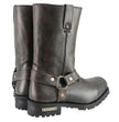 Milwaukee Leather Men's Classic Harness Square Toe Motorcycle Boots