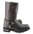 Milwaukee Leather Men's Classic Harness Square Toe Motorcycle Boots