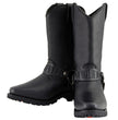 Milwaukee Leather Men’s Classic Harness Black Leather 11-Inch Western Style Motorcycle Boots MBM9015