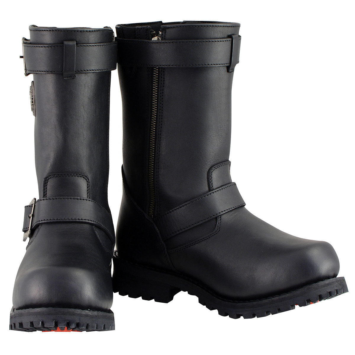 Milwaukee Leather Men's Axle Classic Black 11-Inch Engineer Motorcycle Leather Boots MBM9020