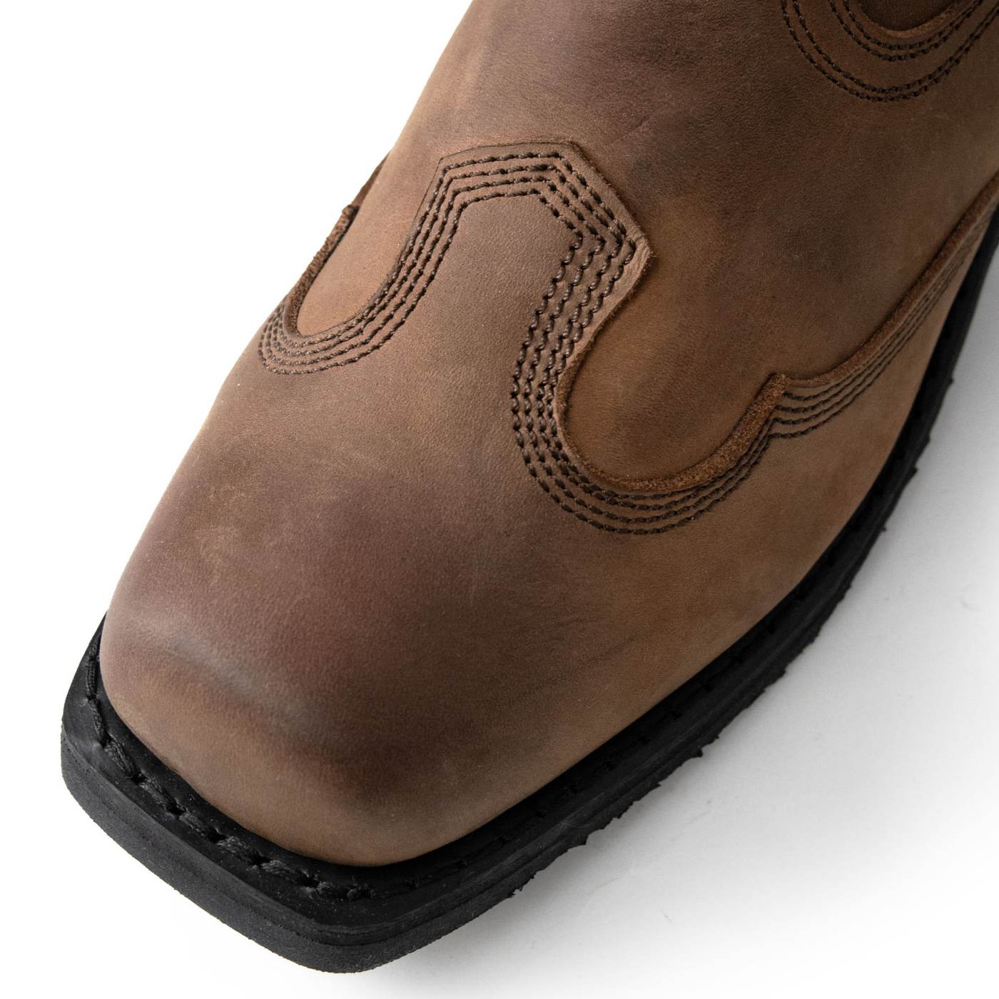Milwaukee Leather Men's Copper Ridge Brown Suede Harness Boots, MBM9053