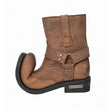 Milwaukee Leather Men's Copper Ridge Brown Suede Harness Boots, MBM9053