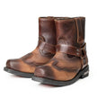 Milwaukee Leather Men's Copper Ridge Brown Suede Motorcycle Harness Boots - MBM9054