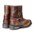 Milwaukee Leather Men's Copper Ridge Brown Suede Motorcycle Harness Boots - MBM9054
