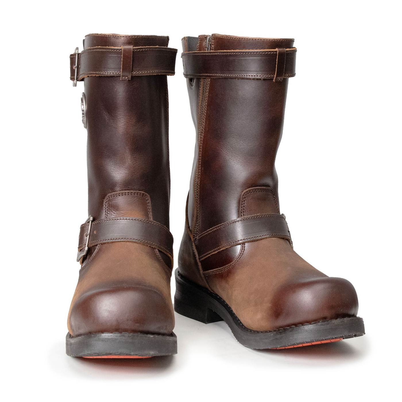 Milwaukee Leather Men's Dark Brown Copper Forge Engineer Boots, MBM9058