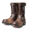 Milwaukee Leather Men's Dark Brown Copper Forge Engineer Boots, MBM9058
