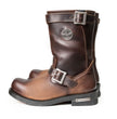 Milwaukee Leather Men's Dark Brown Copper Forge Engineer Boots, MBM9058