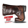 Milwaukee Leather Men's Dark Brown Copper Forge Engineer Boots, MBM9058