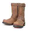 Milwaukee Leather Men's Brown Copper Forge Engineer Boots, MBM9059
