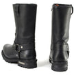 Milwaukee Leather Men’s Black Waterproof Boots 11-inch Wide Width Square Toe with Harness and Zipper MBM9061WP