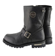 Milwaukee Leather MBM9090W Men's Black Wide Width 9-Inch Classic Engineer Motorcycle Boots with Gear Shift Guard