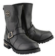 Milwaukee Leather Men's 9-Inch Classic Black Leather Engineer Motorcycle Boots with Gear Shift Guard MBM9090