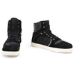 Milwaukee Leather MBM9101 Men's Black Leather and Suede Reinforced Street Riding Shoes with Ankle Support