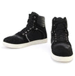 Milwaukee Leather MBM9101 Men's Black Leather and Suede Reinforced Street Riding Shoes with Ankle Support