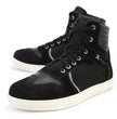 Milwaukee Leather MBM9101 Men's Black Leather and Suede Reinforced Street Riding Shoes with Ankle Support