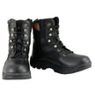 Milwaukee Leather Men's 9-Inch Black Leather Swat Style-Tactical Lace-Up Motorcycle Biker Boots MBM9105