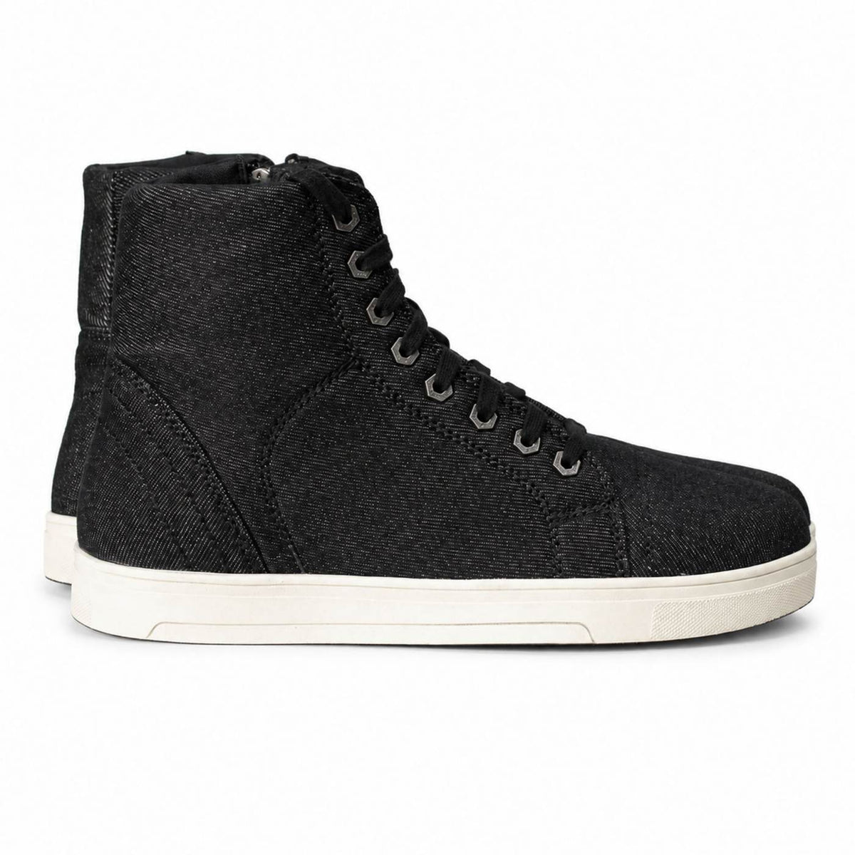 Milwaukee Leather Men's Threadshift Black Canvas Reinforced Street Riding Shoes - MBM9108