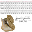 Milwaukee Leather Men's Lace-Up Desert Sand 9-Inch Leather Swat Style-Tactical Motorcycle Biker Boots MBM9111