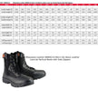 Milwaukee Leather Men's 9-Inch Black Leather Lace-Up Tactical Motorcycle Boots w/ Side Zipper MBM9110