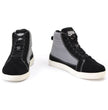Milwaukee Leather MBM9112 Men's Black Suede with Grey Canvas Reinforced Casual Street Riding Shoes w/ Ankle Support
