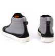 Milwaukee Leather MBM9112 Men's Black Suede with Grey Canvas Reinforced Casual Street Riding Shoes w/ Ankle Support