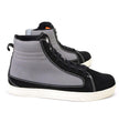 Milwaukee Leather MBM9112 Men's Black Suede with Grey Canvas Reinforced Casual Street Riding Shoes w/ Ankle Support