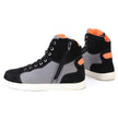 Milwaukee Leather MBM9116 Men's Black Suede and Grey Canvas Street Riding Shoes with Dual Closure and Ankle Support