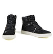 Milwaukee Leather MBM9151 Men's Black Suede and Leather Reinforced Street Riding Waterproof Shoes w/ Ankle Support