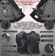 Milwaukee Leather MDL4052 Women's 'Skelly' Black Motorcycle Denim Vest w/ Skull Embroidery