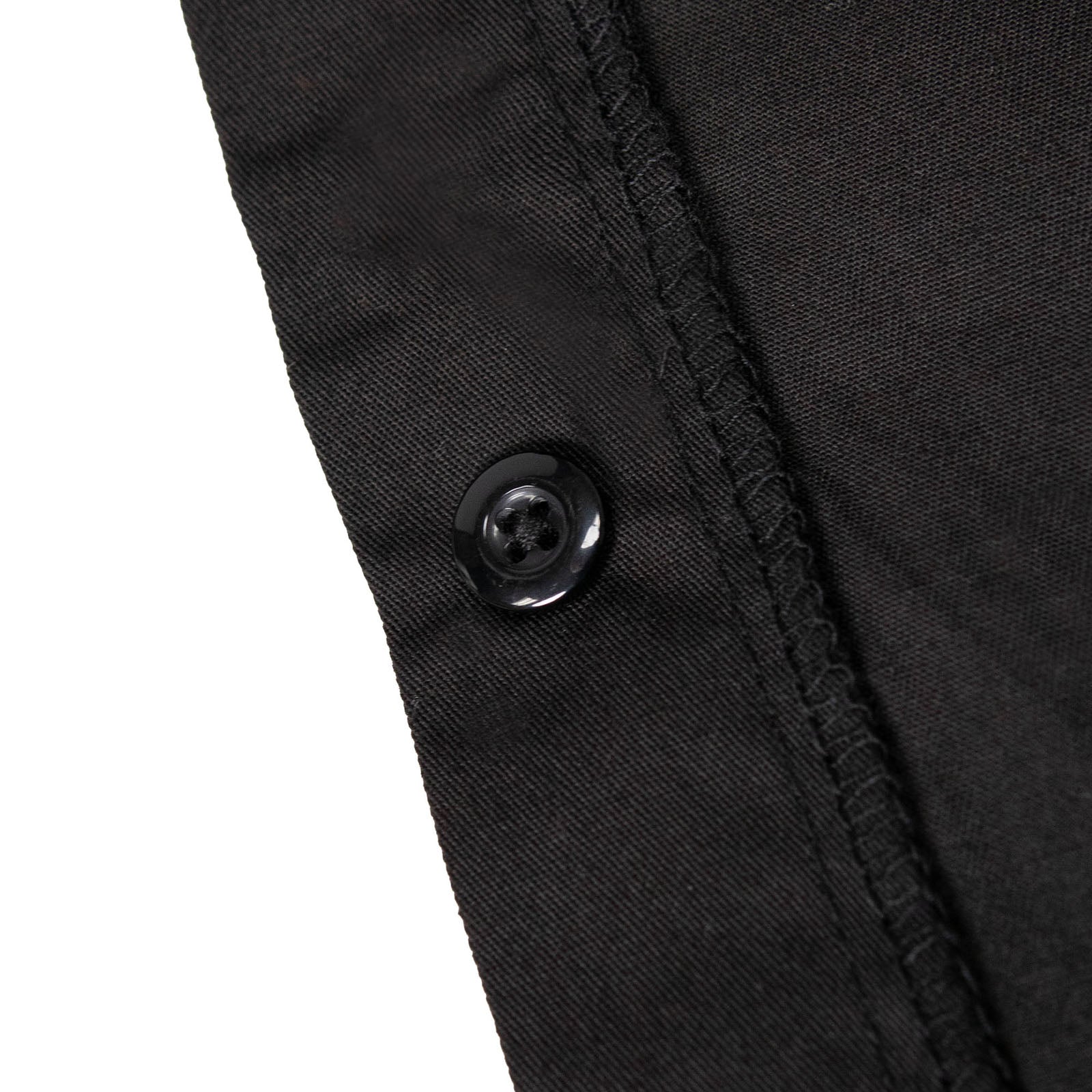 MMCC Men’s 'Double Down' Black/Blue Short Sleeve Mechanic Work Shirt - w/ Single Pocket - MDM11626