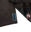 MMCC Men’s 'Double Down' Black/Blue Short Sleeve Mechanic Work Shirt - w/ Single Pocket - MDM11626