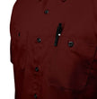Milwaukee Motorcycle Clothing Co. Men's Super Duty Burgundy Mechanic Shirt