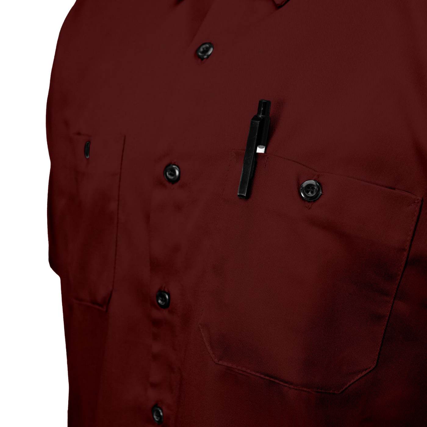 Milwaukee Motorcycle Clothing Co. Men's Super Duty Burgundy Mechanic Shirt