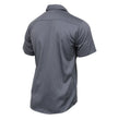 Milwaukee Leather MDM11668 Men’s Grey Button-Up Heavy-Duty Work Shirt - Classic Mechanic Shirt w/ Pockets